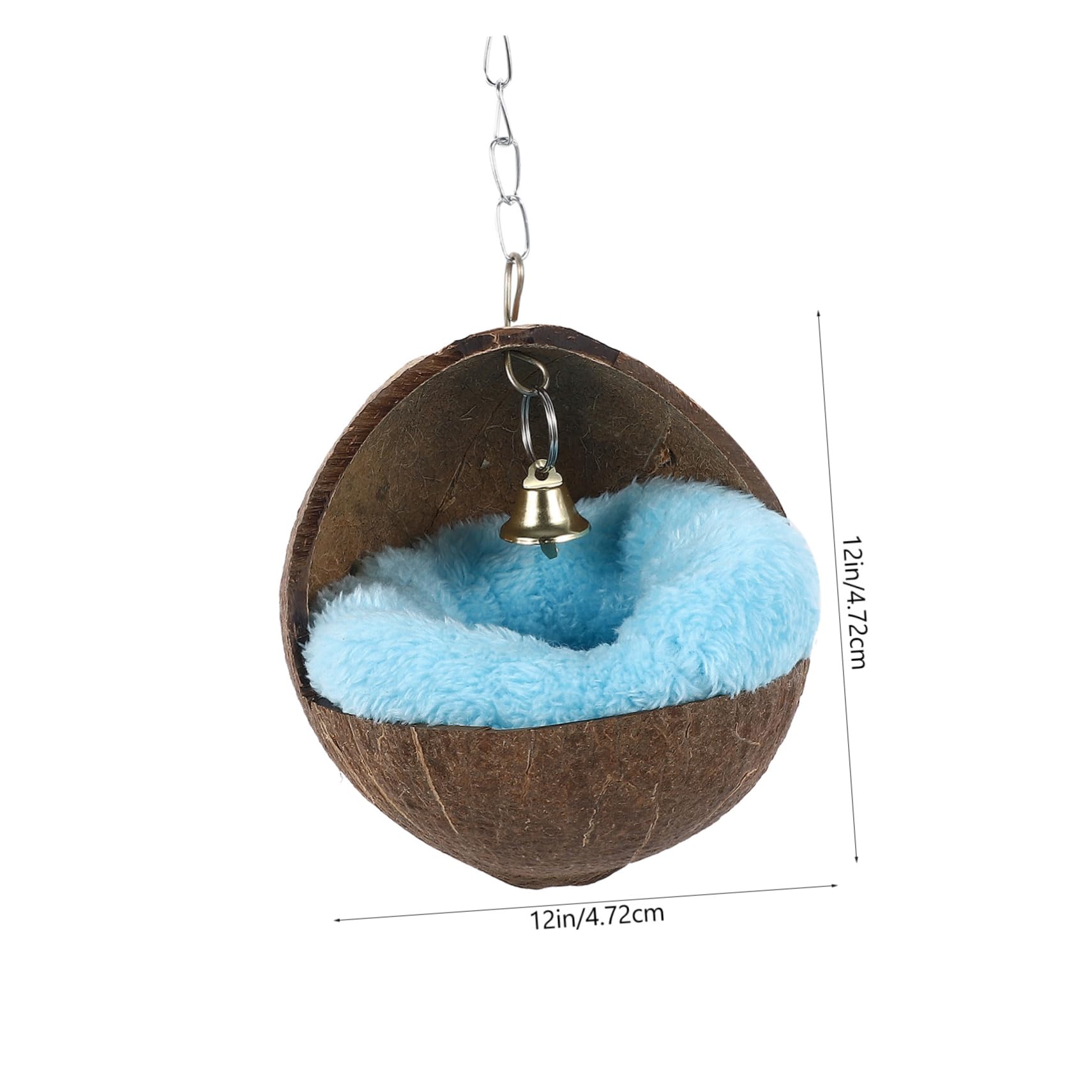 Yardwe 2stücke Coconut Shell Nest Cushion Für Hamster Meerschweinchen Und Ähnliche Kleine Tiere Beheizbares Schlafbett Natürlicher Kokosnuss Zufällige Farben Für Käfige Und