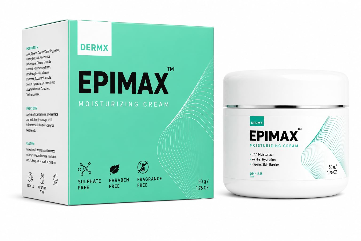 New_Epimax Moisturizing Cream | Hydrating & Nourishing Formula for Dry and Sensitive Skin | Sulphate-Free, Paraben-Free & Fragrance-Free Daily Moisturizer for Soft, Smooth, Healthy Skin – (50gm)-image-49