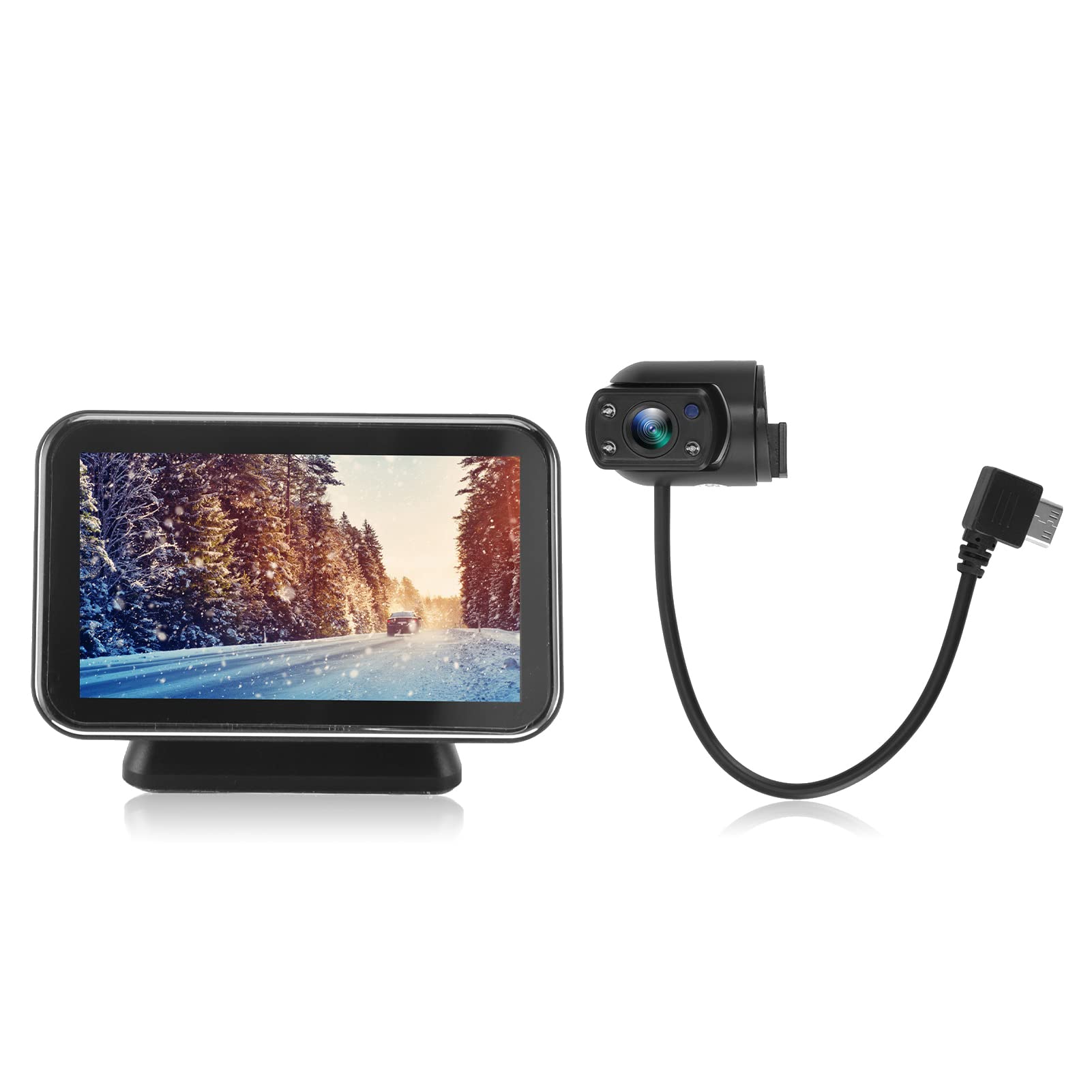 1080P Front Dash Cam Car Driving Recorder with 3 5 inch LCD Display 170 Degree Wide Angle Loop