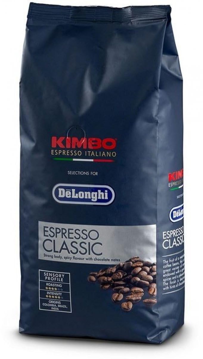 DeLonghi Caffe Classic Grani) Kimbo-Roasted Coffee Beans 1 kg