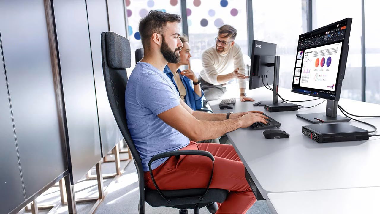 Lenovo ThinkCentre M625q Mini Desktop Computer, 2-core AMD A4 Processor, 8GB RAM, 256GB SSD, 2X DisplayPort, WiFi, RJ-45, Windows 11 Pro