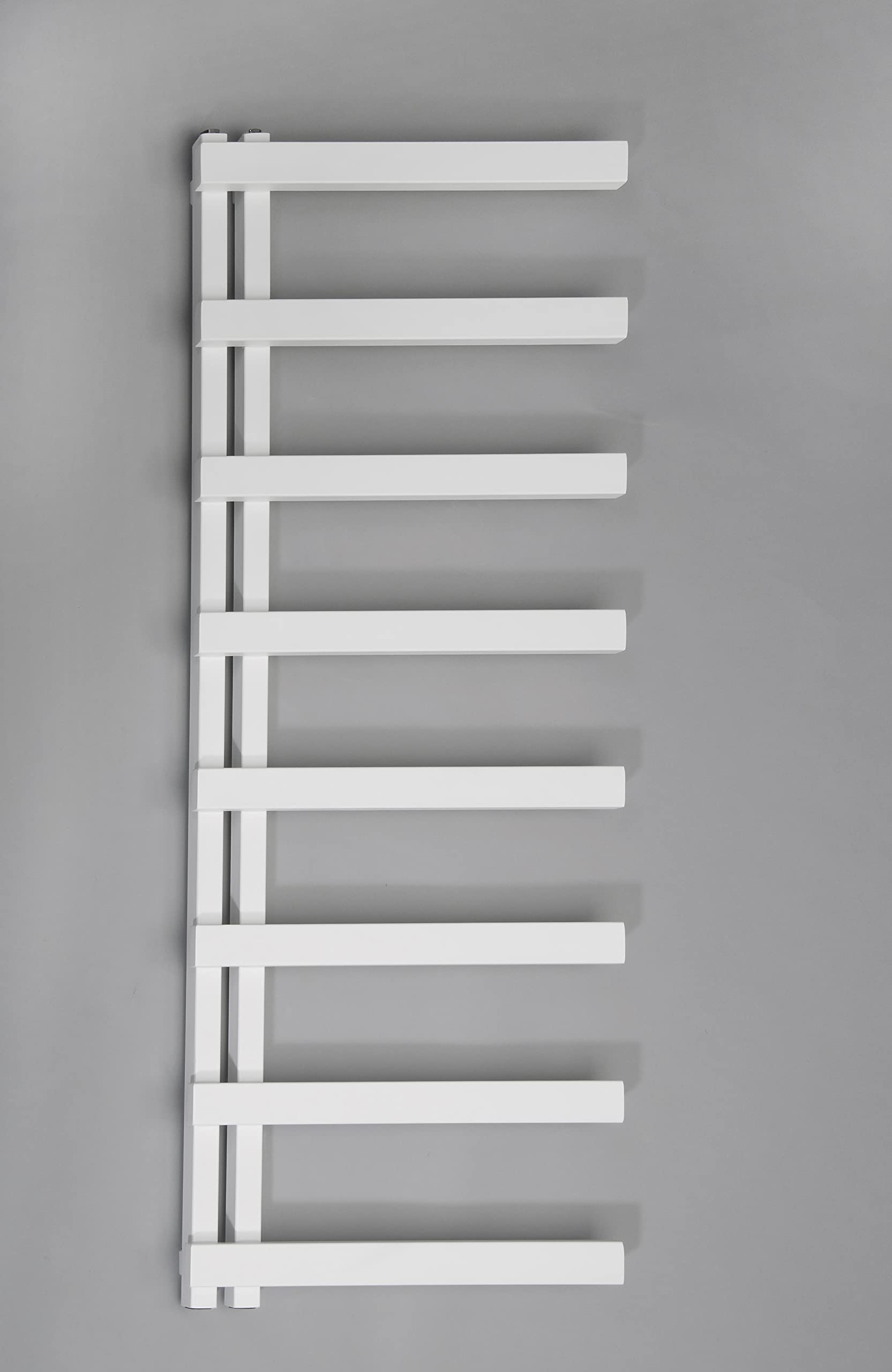 Aspira Home Badheizkörper Handtuchwärmer „Nosy“ Moderner Design - Weiß - Mittelanschluss 1/2“ - 500x1150mm - Handtuchtrockner