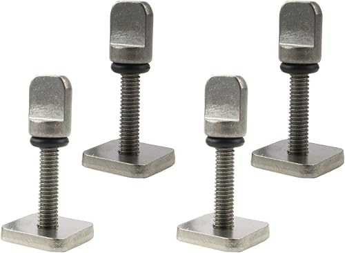 AQUBONA Tornillo de aleta, acero inoxidable sin herramientas, accesorios de surf, tornillo de aleta y placa, 24 piezas SUP tornillo de aleta para