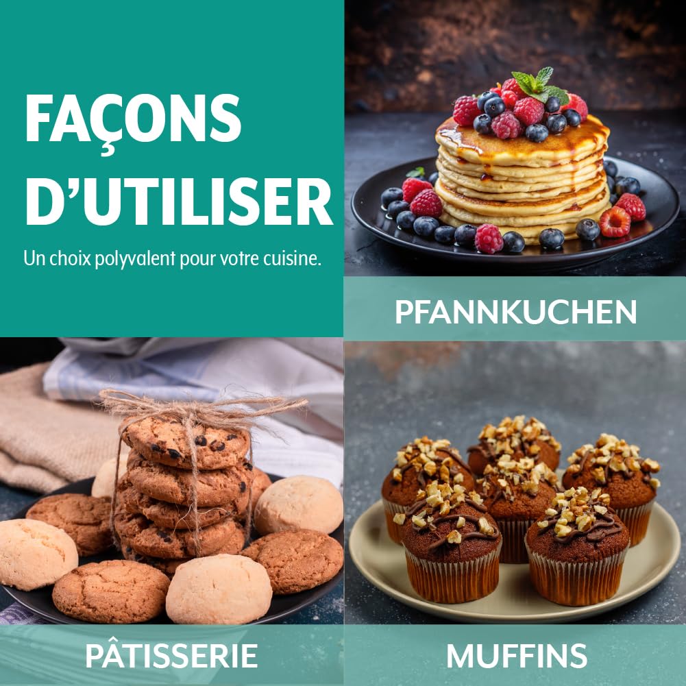 FOODIN Farine d’Amande Bio 350 g – Finement Moulue & Riche en Protéines – Sans Gluten – Idéale pour Pâtisserie Low Carb & Recettes Keto