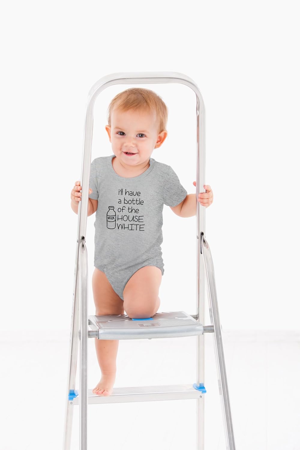 AW Fashions I Will Have A Bottle Of The House White Baby Bodysuit Cute Newborn Boys Outfit Funny Infant