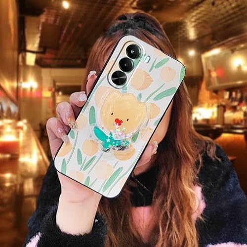 Phone Case Compatible with Realme P4X 5G, Back Cover Waterproof Anti-knock Kickstand Phone lens protection Silicone Anti-dust Gl