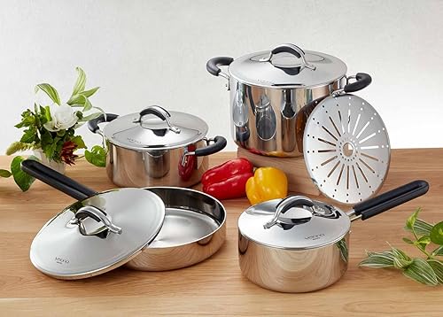 Miniatura 3 de Mannen Perennial Velona Nuovo NV-F24 Frying Pan 94 inches 24 cm 5-Layer Construction Induction Compatible