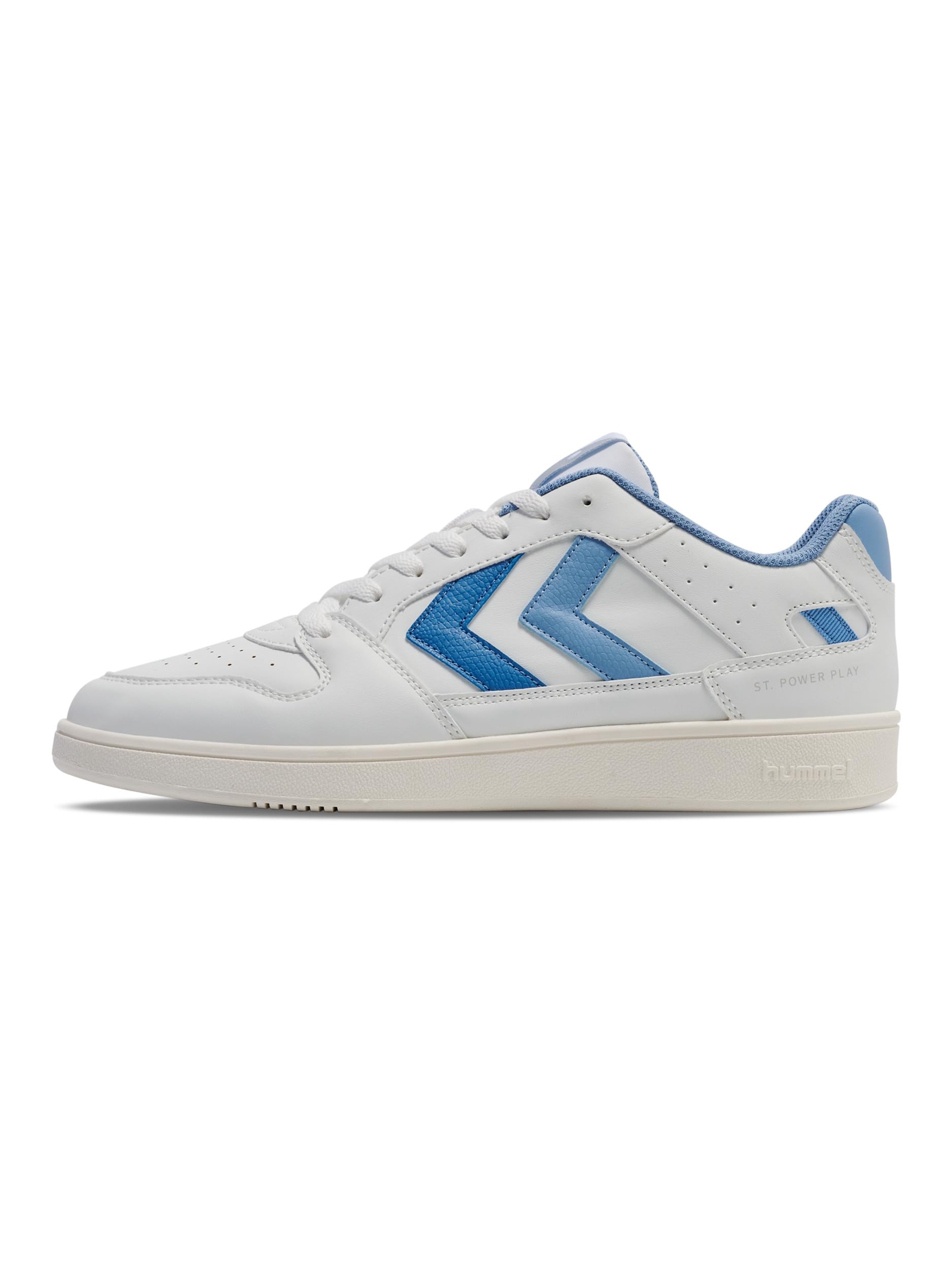 hummel Women's ST. Power Play WMNS LZD Trainers, Bright White/Cerulean, 40 EU, Bright White Cerulean, 8 UK