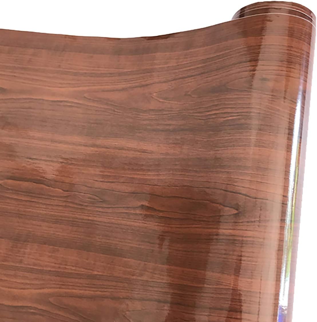 Queenbox Wood Grain Peel and Stick Wallpaper Self Adhesive Film Removable Car Interior Vinyl Sticker Decal Wrap Film