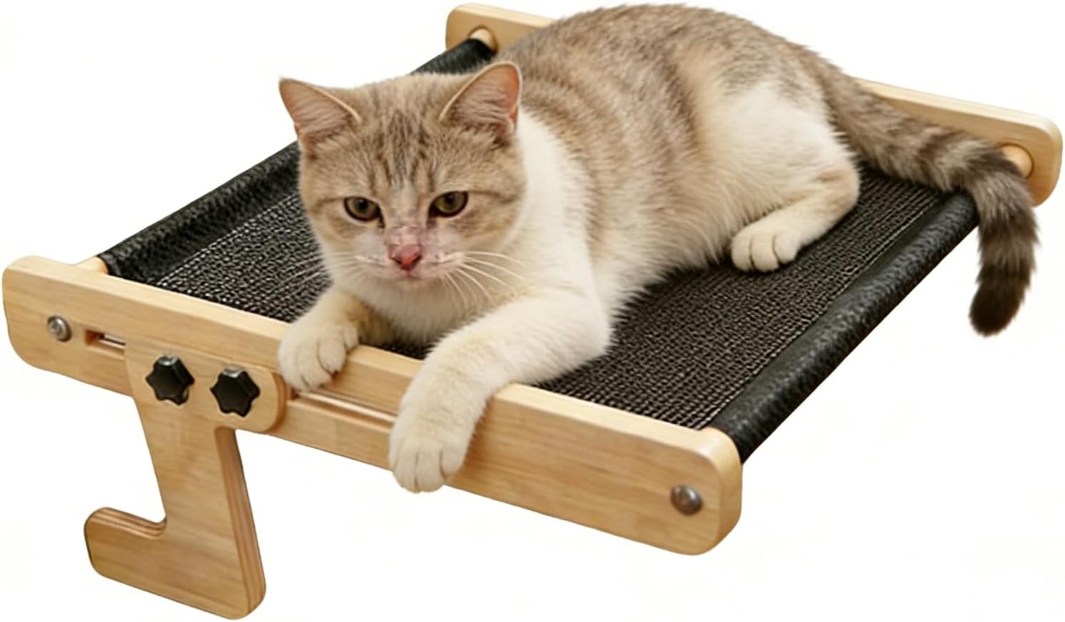 Elevated Cat Lounger, Hanging Pet Window Bed, Hammock Shelf with Suction Cups, Comfortable Cat Sleeping Shelf, Window Seat with Modern Style, Pet Viewing Perch for Home Balcony