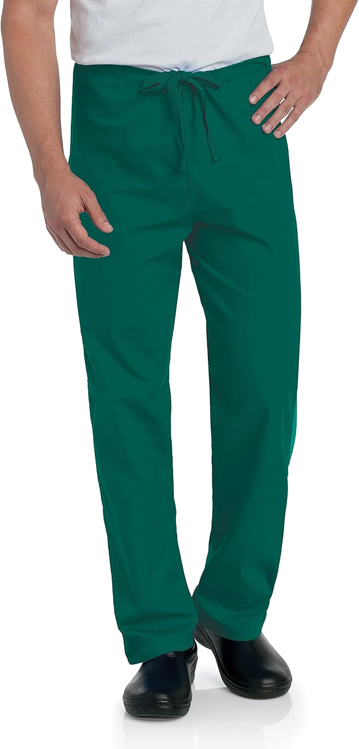 Landau Reversable 1-Pocket Classic Relaxed Fit Drawstring Medical Scrub Pants 7602: Medical Scrubs Pants: Clothing, Shoes & Jewelry