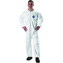 Tyvek Coveralls Standard Suit with Zipper Front 25 per case Size Small