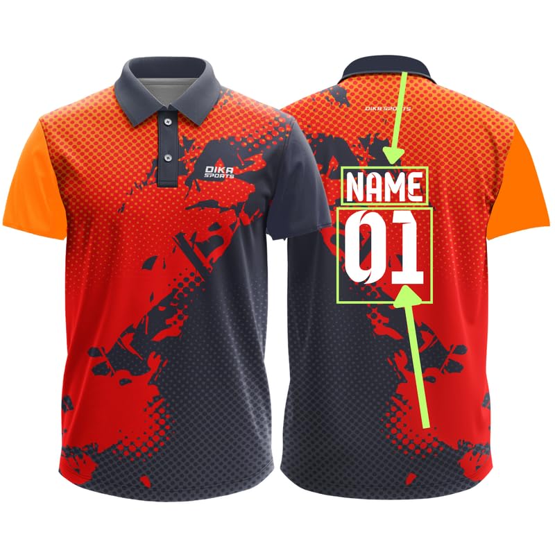 Dika Sports Customize Cricket Sports Jersey t-Shirt for Men add Name Number Kids Tshirt | 2 Year to 5XL-picture-18