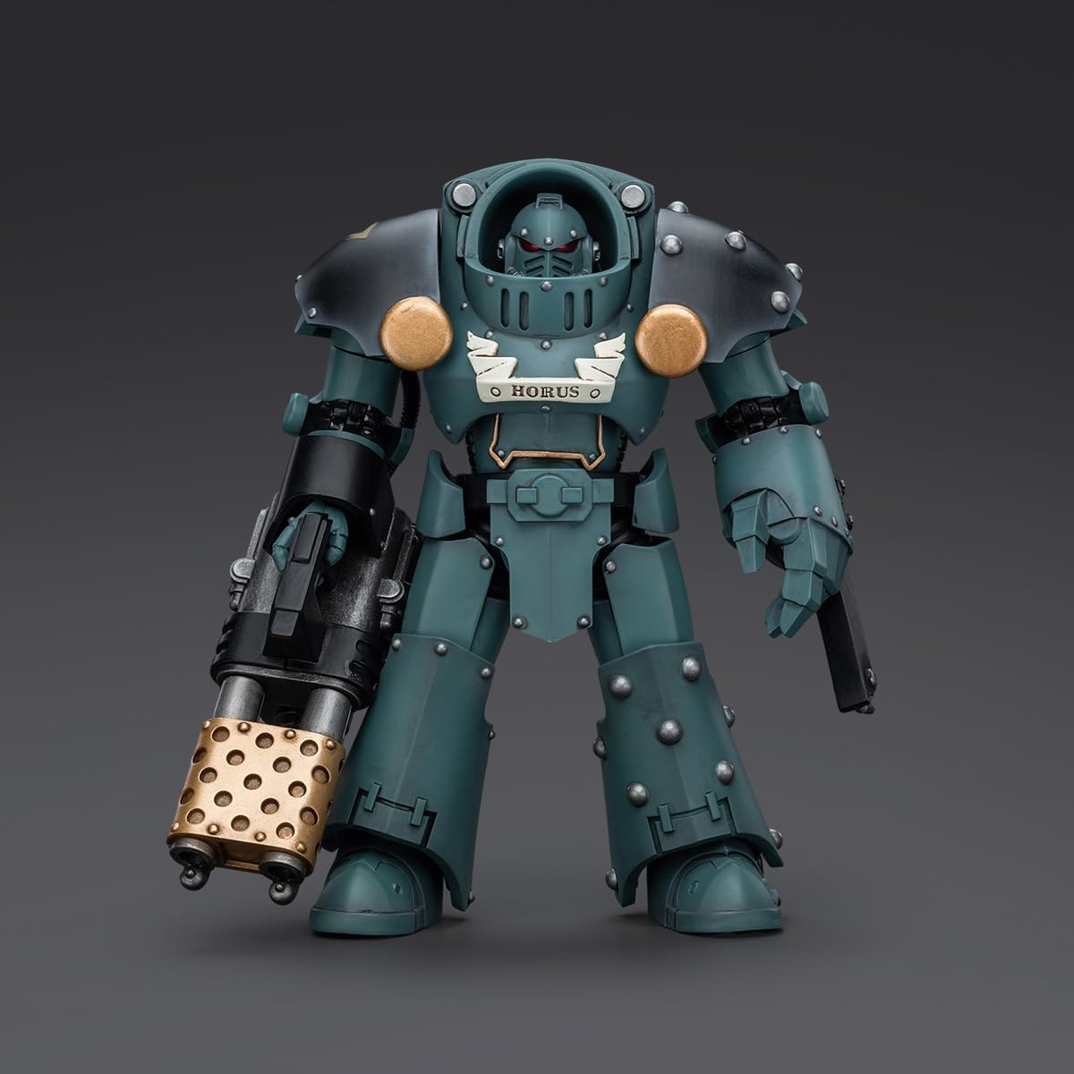 Warhammer 40k: Sons of Horus Tartaros Terminator Squad Terminator with Heavy Flamer and Chainfist 1:18 Scale Figure