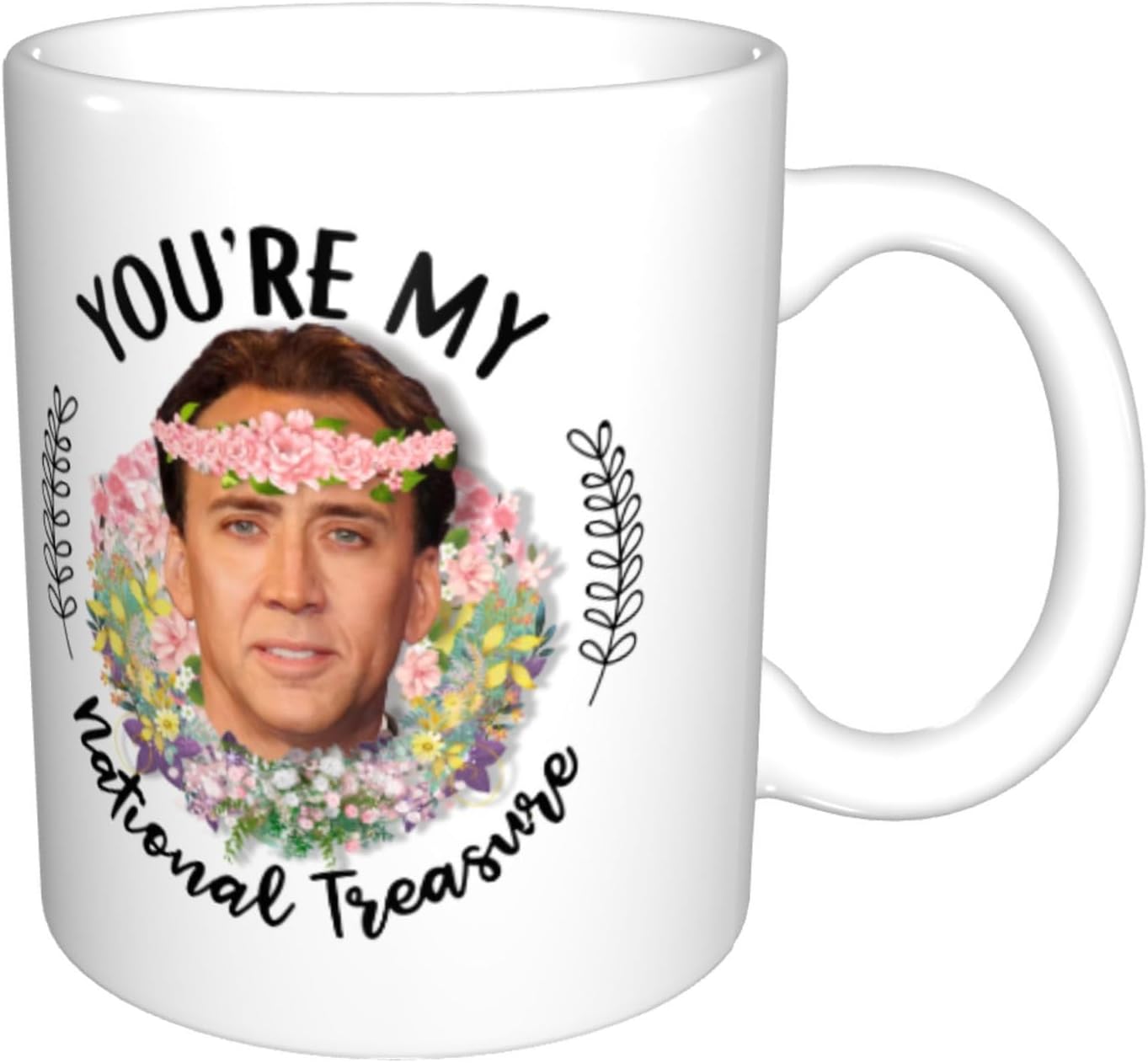 You're My National Treasure Coffee Mug, Lovely Gifts Mug For Father's Day, Mother's Day Birthday, Christmas, Anniversary, Valentine's Day Gifts Mug 11 oz White - Image 3