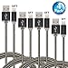 Aasama Nylon Braided 8 Pin Lightning to USB Cable, iPhone Charger 3Feet, 2 x 6 Feet, and 10 Feet for iPhone, iPad, iPod (Variety Pack)