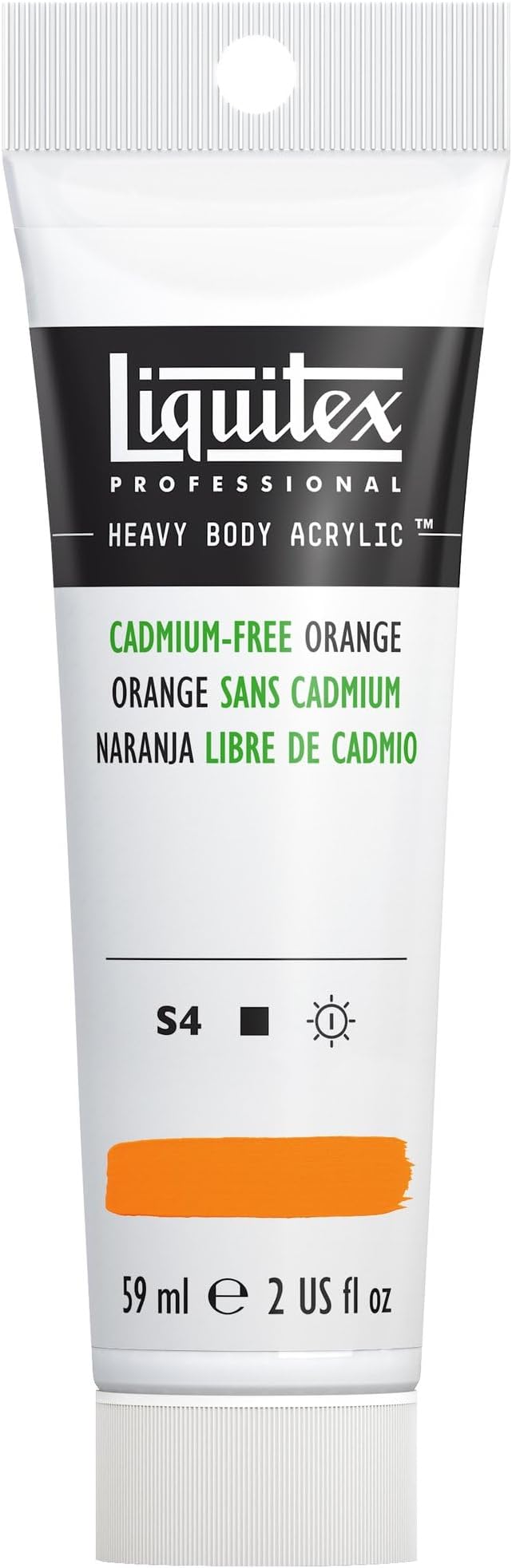 Liquitex 59 ml Professional Heavy Body Cadmium Free Acrylic Paint Tube, Orange