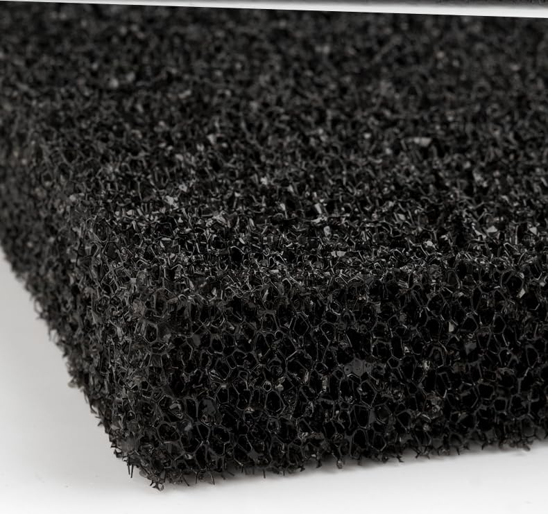 Filtro Bioquímico De Algodón para Acuario, 15/25/35/50 Ppi, Práctico Accesorio para Peceras, Filtro De Esponja De Espuma para Cultivo En Estanques, Color Negro., 75x30x4cm, M Pore