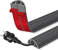 Vista 22 de Cubierta de cable de suelo para cables en el piso, cable autoadhesivo para ocultar cables de piso, cubiertas para protección de cables, evita Madera