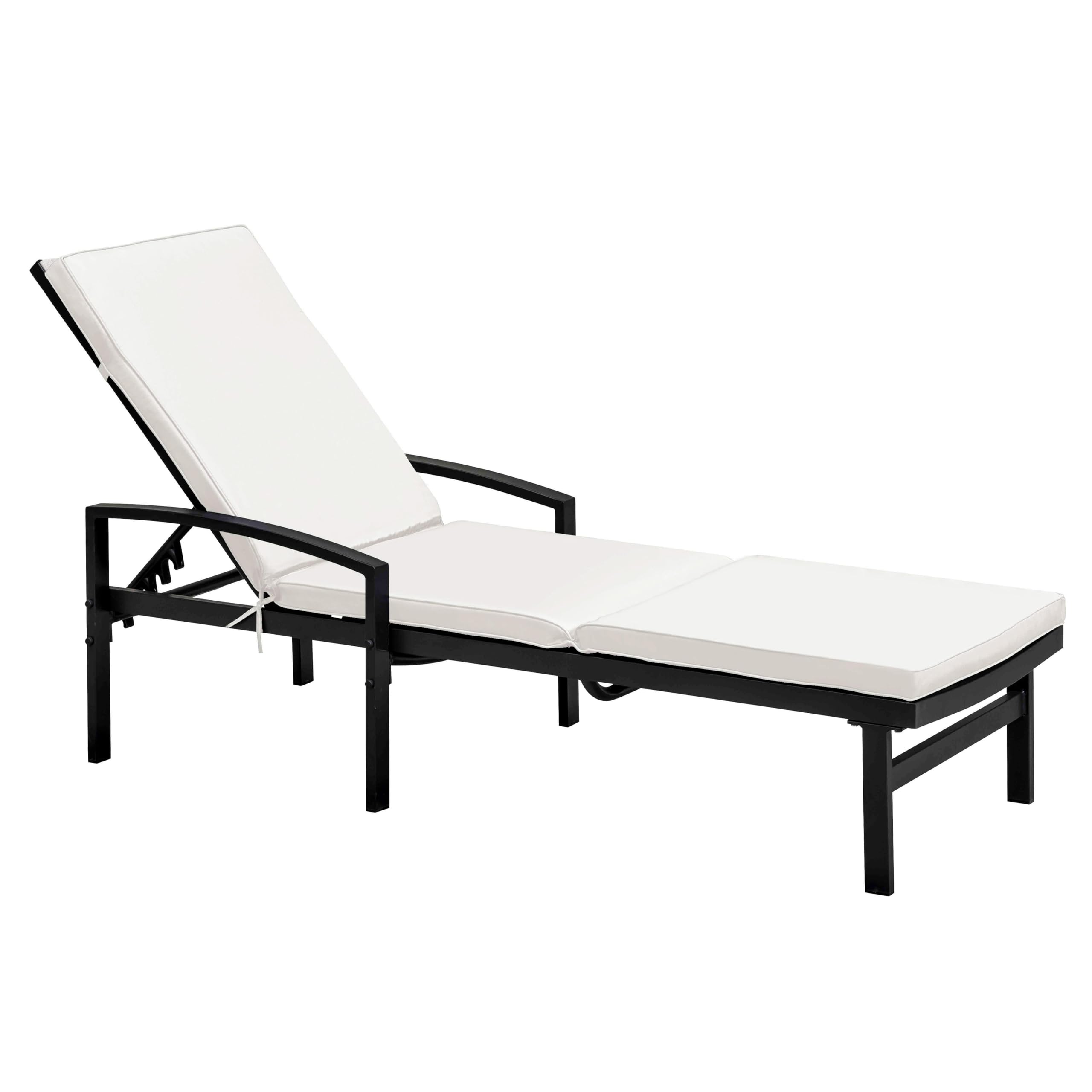 Lot de 2 Coussins Bain de Soleil Polyester écru 186 x 53 x 5 cm