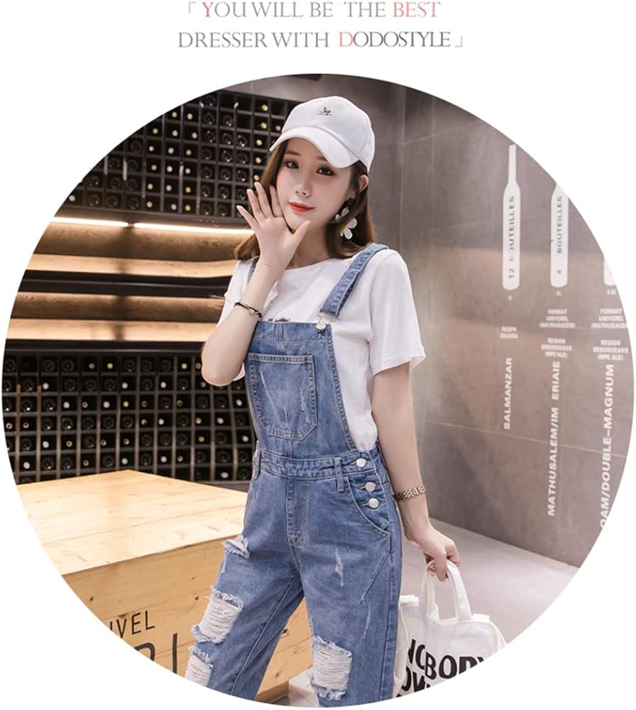 Amazon | [QYY] オーバーオール レディース デニム サロペット