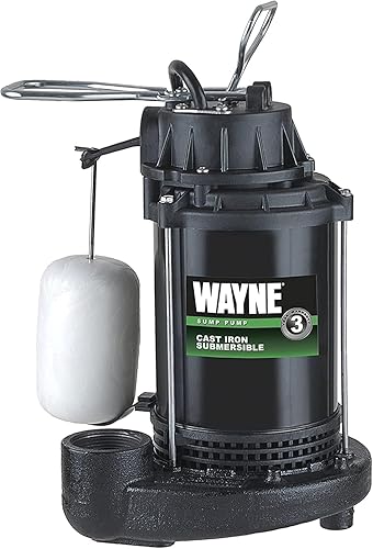 Miniatura 10 de WAYNE CDU1000 1 HP Bomba sumergible de hierro fundido y acero inoxidable con interruptor de flotador vertical integrado - 58321-WYN2