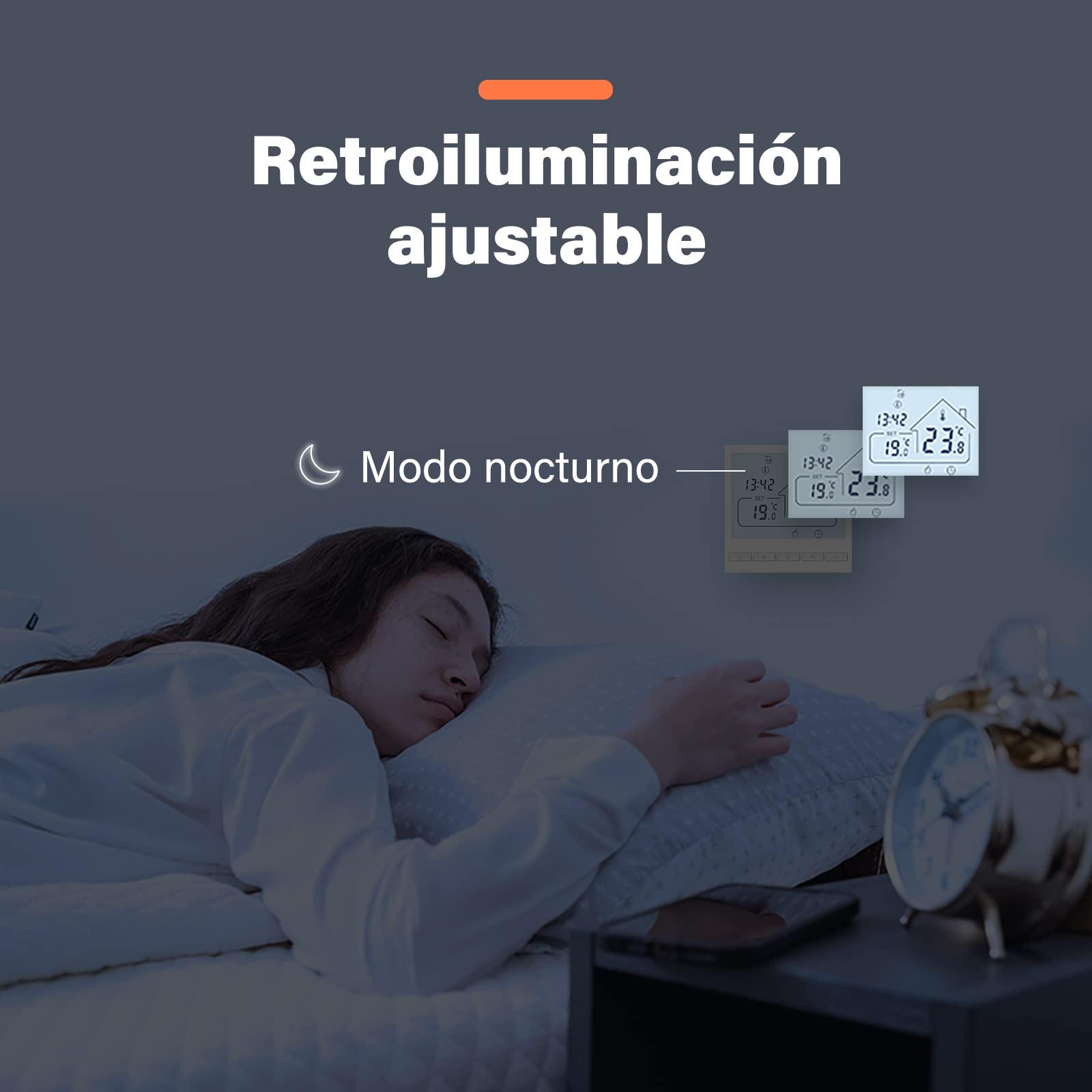 Beok Termostato de calefacción termostato de habitación programable termostato de Pared Digital para calefacción de Agua calefacción por Suelo Radiante 3A TOL47WP