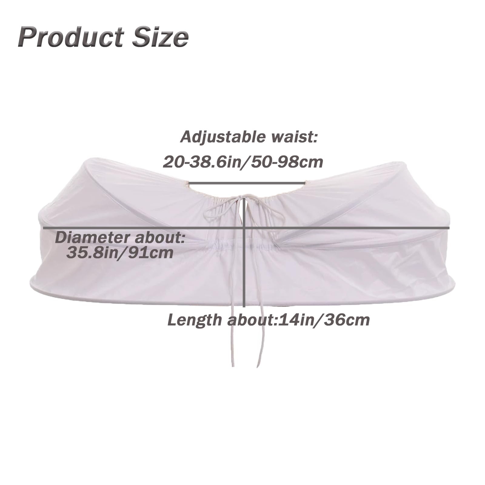 Elizabeth Robe de mariée avec jupon Blanc
