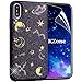 Price comparison product image OKZone Compatible iPhone XS Max Case, [Starry Night Series] Bling Glitter Sparkle Star Designer Slim Fit Soft Gel TPU Silicone Skin Cover Case for iPhone XS Max 6.5 Inch (Black)