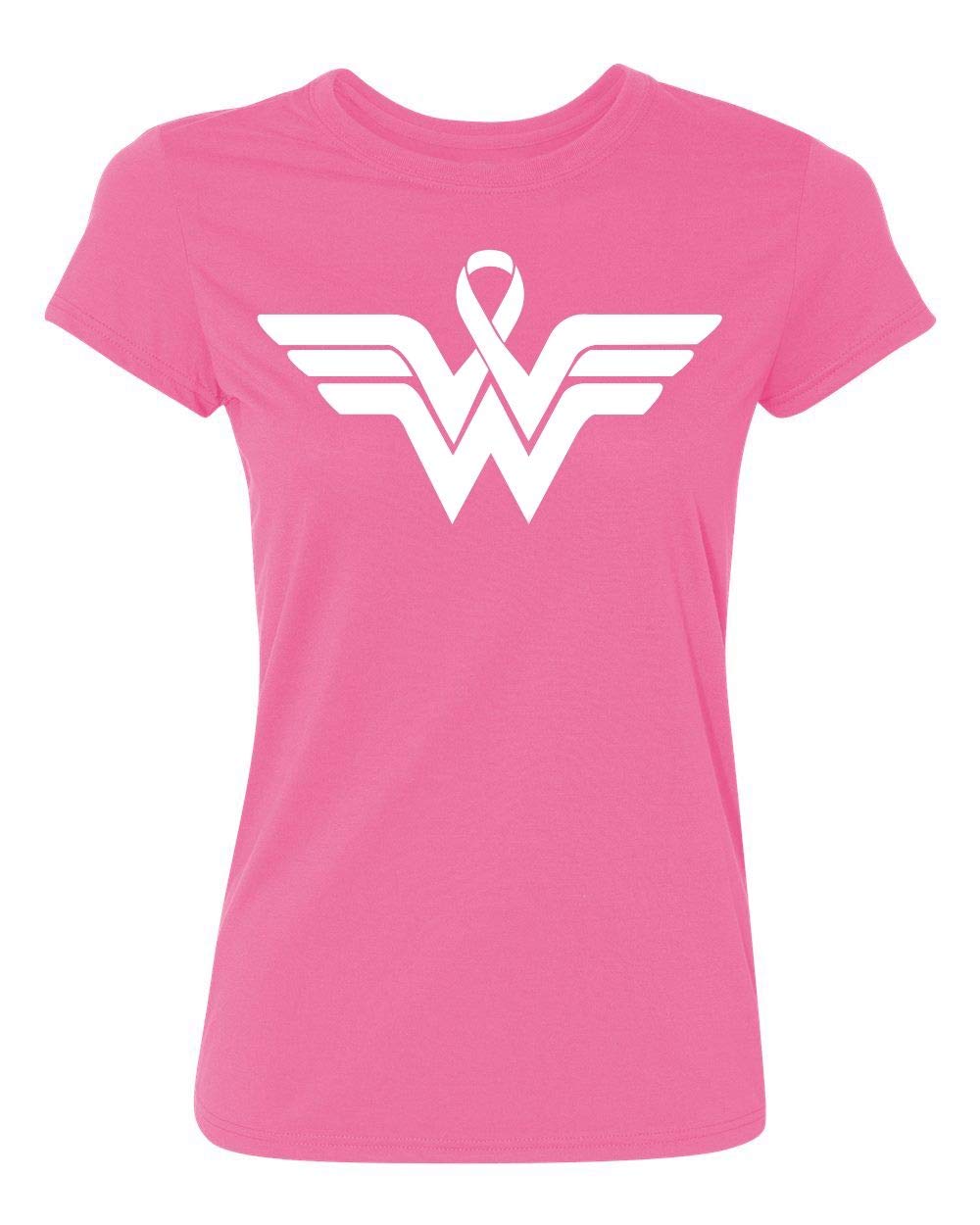 Kropsis Superhero Ribbon Pink Logo - Breast Cancer Awareness Support Women's T-Shirt