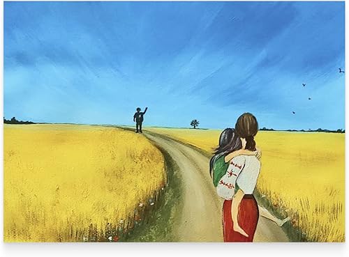 Miniatura 3 de Ukrposhta - Bloque de sello con licencia "Los hijos de la victoria están dibujando la Ucrania del futuro"