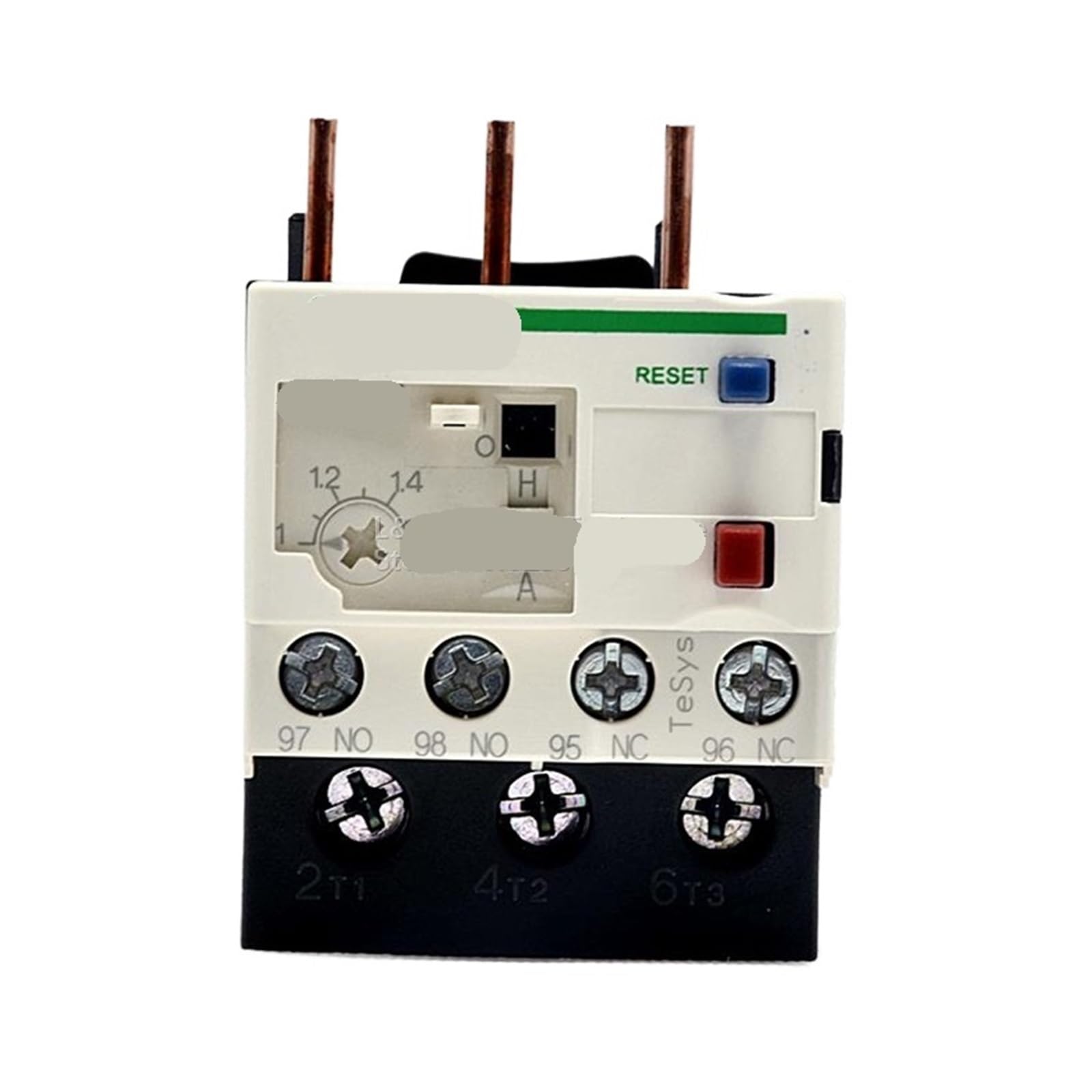 Relé térmico LRD06C con rango regulable de 1 a 1,6 A
