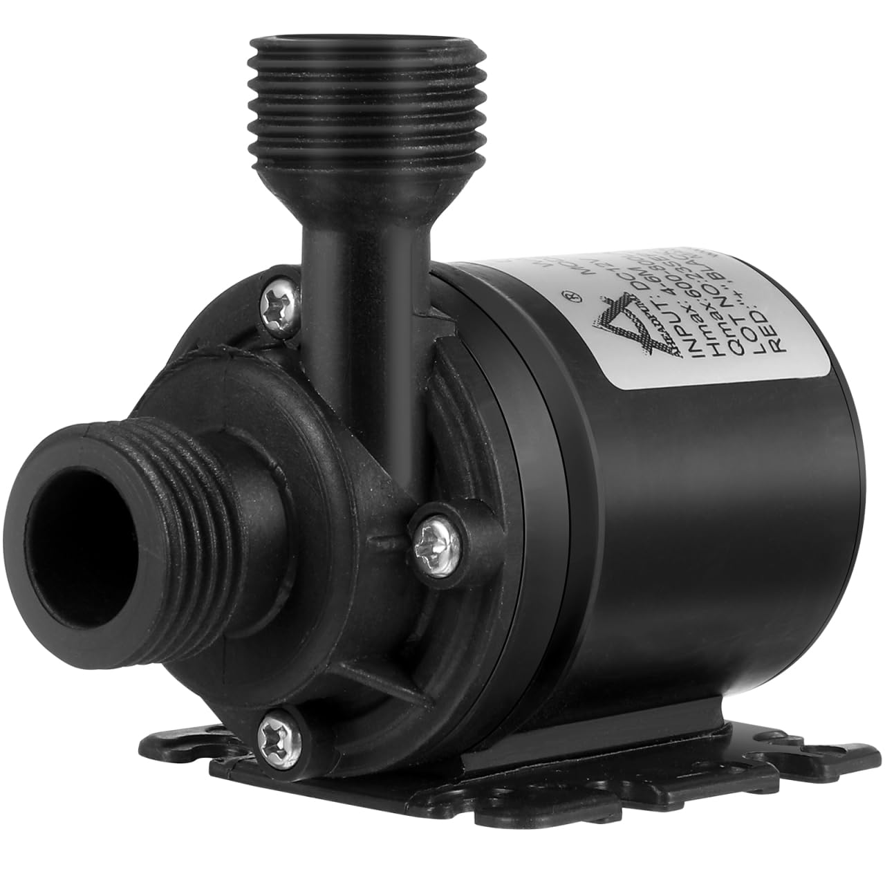 HSEAMALL Mini-waterpomp DC 12 V, dompelpomp, zonder borstels, 800 l/u, 5 m, met houder van siliconen, amfibiepomp voor vijver, aquarium, vistank HSEAMALL Mini-waterpomp DC 12 V, dompelpomp, zonder borstels, 800 l/u, 5 m, met houder van siliconen, amfibiepomp voor vijver, aquarium, vistank