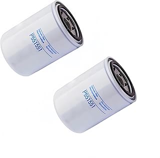 P551551 Oil Filter Compatible with Barko Forestry Equipment 775B 775C 785 Turbo Engine,Ford Wheel Loaders CL20 CL30,John Deere Forklifts 380 480A(2-pack)