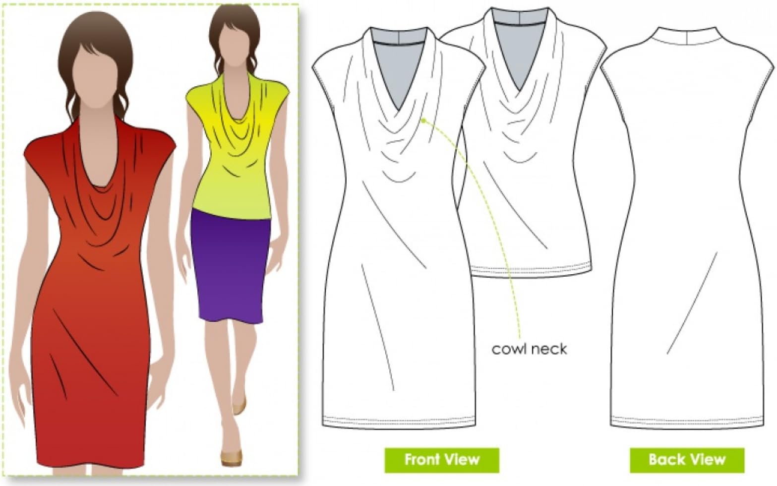 Style Arc Ladies Sewing Pattern Franki Dress & Top