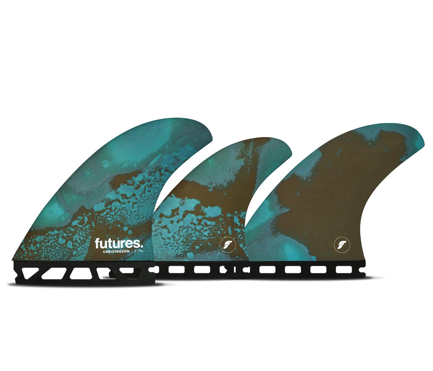 Futures Fins Christenson 5-Fin Set - Blue/Brown
