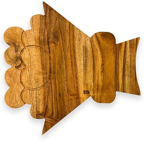 Miniatura 8 de Affinity Decor Regalos para el día de San Valentín, acacia orgánica, para cortar y picar, tabla de charcutería, bloque de carnicero para queso y