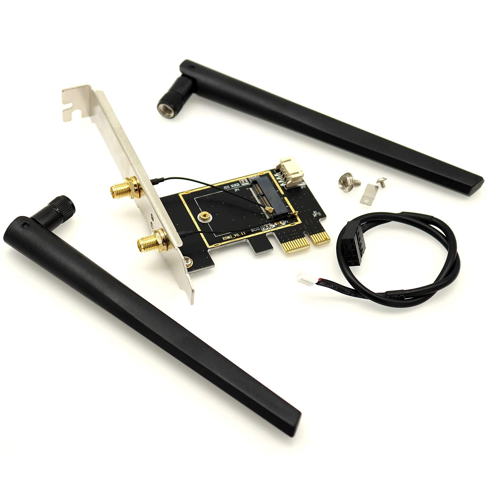 Deal4GO M.2 Wireless Card Adapter - PCIe WiFi Bluetooth -3 Deal4GO M.2 Wireless Card Adapter - PCIe WiFi Bluetooth -3