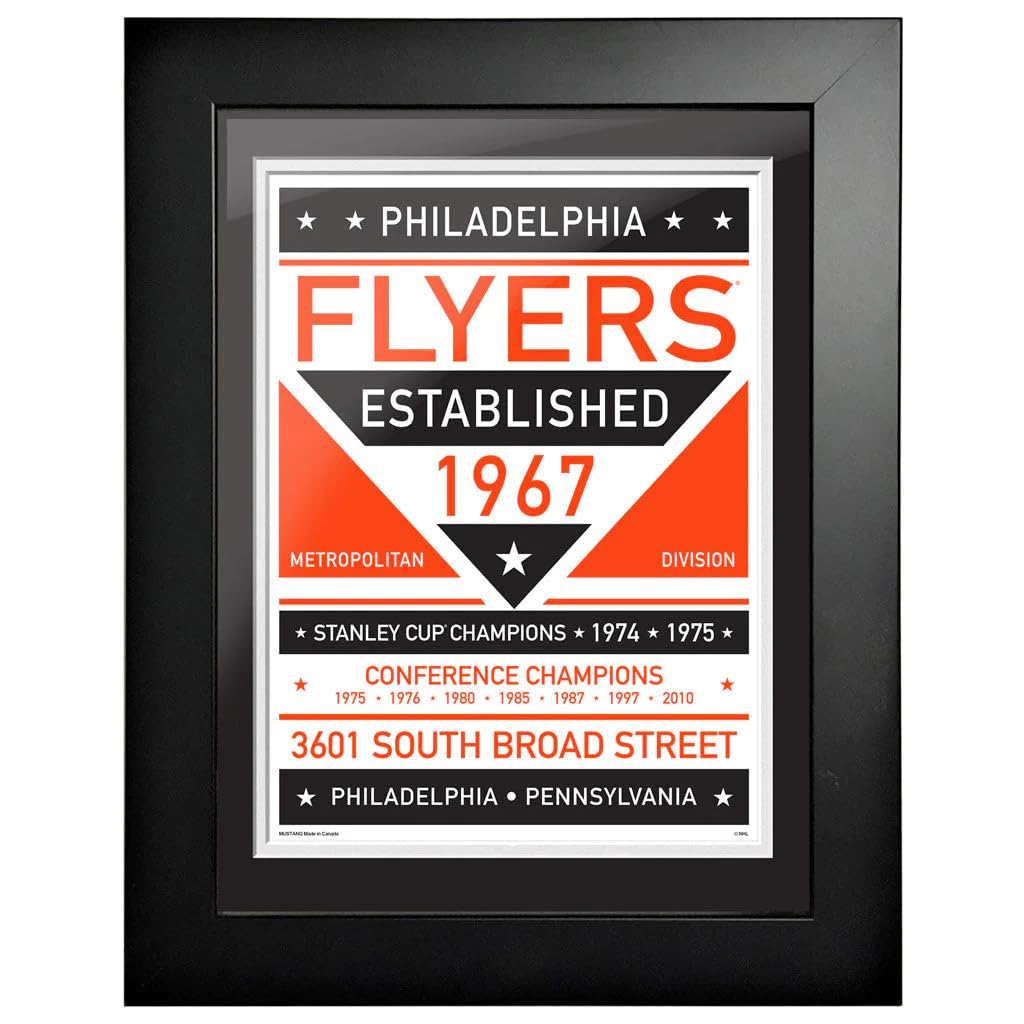 That's My Ticket Philadelphia Flyers Team History Framed Artwork