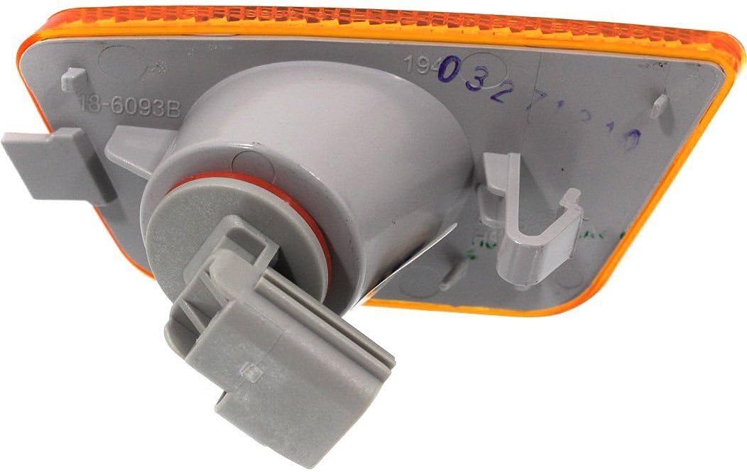 DAT AUTO PARTS Front Right Passenger Side Bumper Cover Corner Reflector Signal Marker Light Lamp Replacement For 2011-2016 Chevy Chevrolet Cruze Orange Plastic Lens GM2551198 42334145