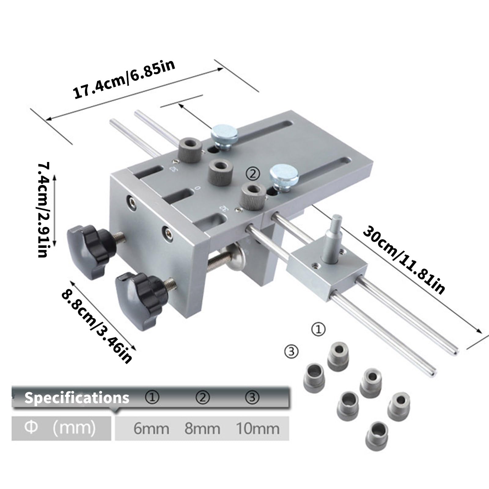 Herramienta multifuncional profesional 3 en 1 para carpintería, herramienta multifuncional de aleación de aluminio para carpinteros profesionales