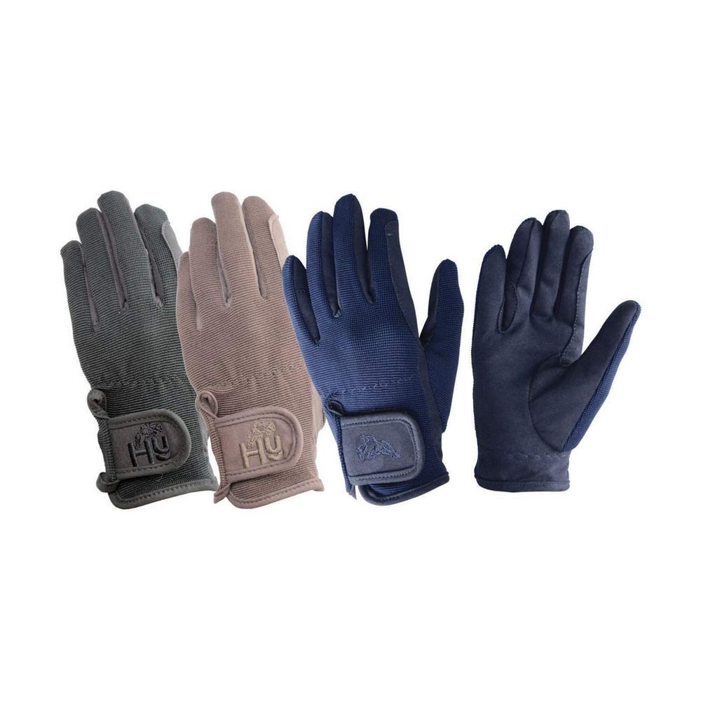 Hy5 Men's Brown Everyday Riding Gloves - Child - Medium