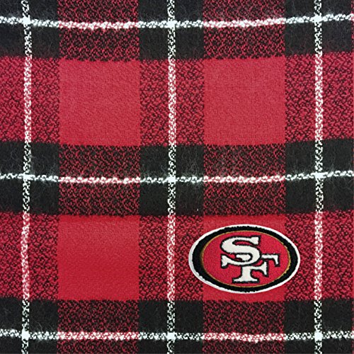 Littlearth Unisex-Adult Nfl San Francisco 49Ers Plaid Blanket Scarf, Team Color, 70'' X 30'' (300679-49Er) #TOP2