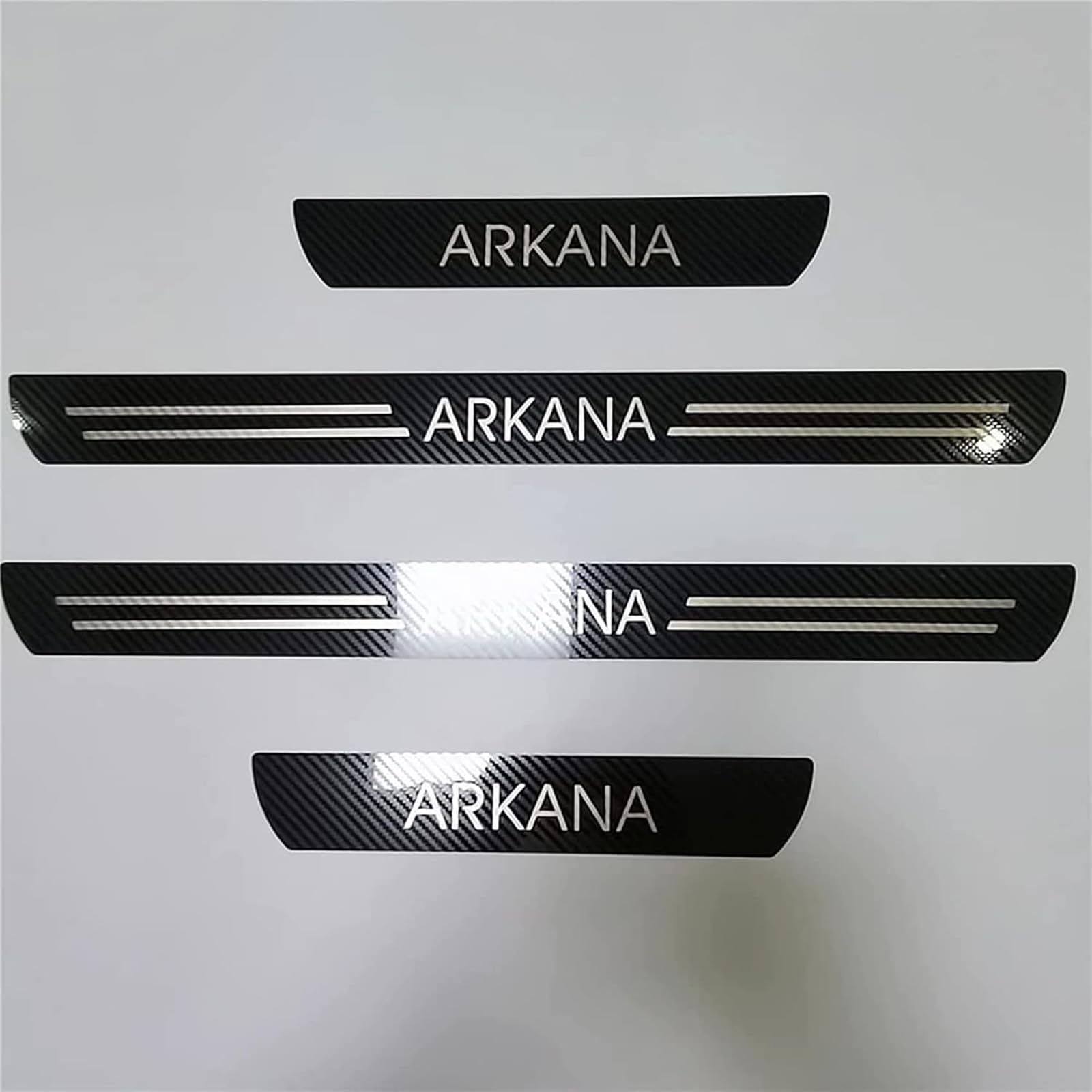 Klhywen Silver Car Door Sill Protector For Ren-Ault Arkana Xm3 2019 2020 2021 4Pcs Scuff Plate Stainless Steel Stickers Accessories,