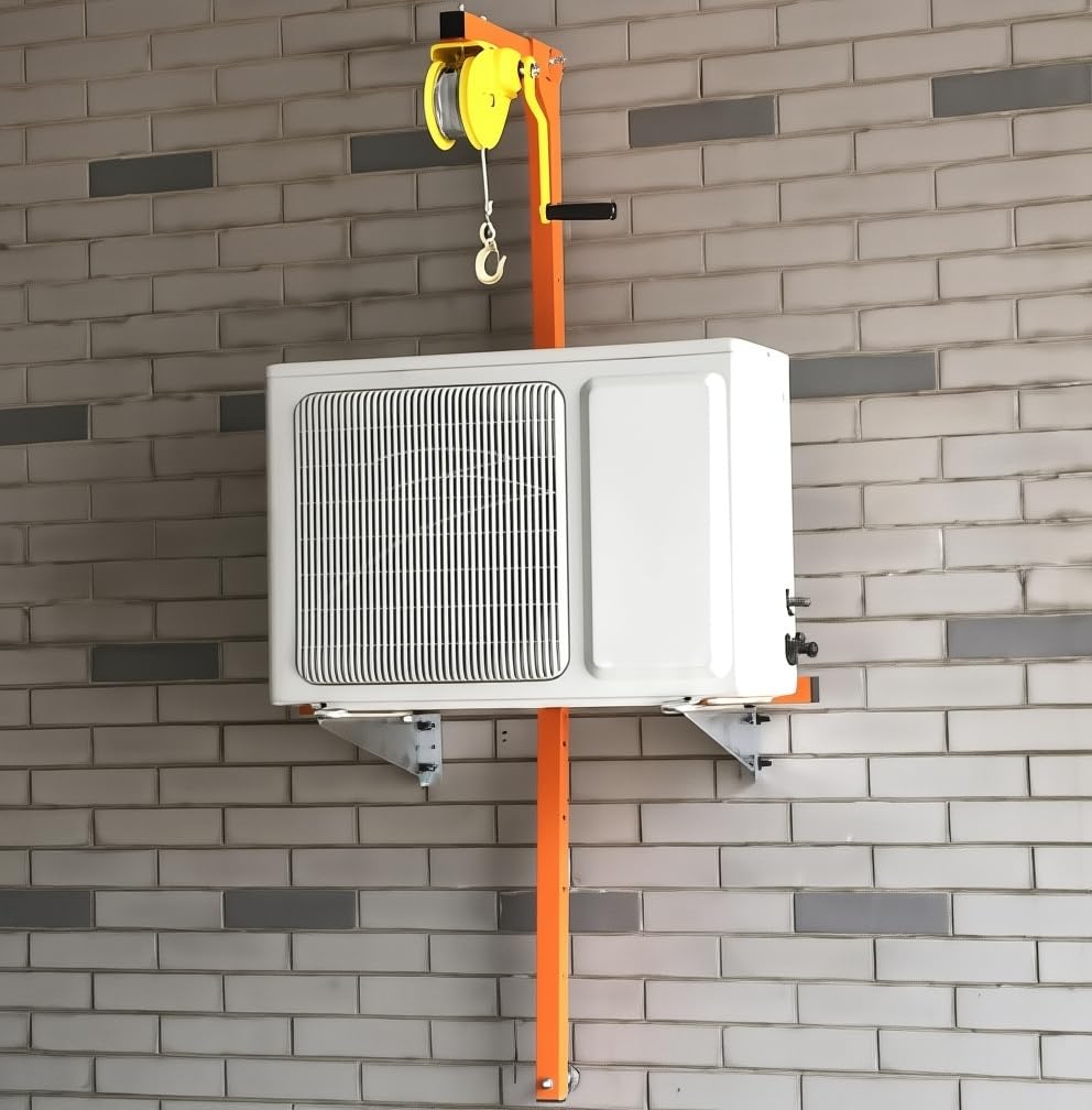 Kit installation climatiseur treuil manuel support unité extérieure portable