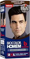 Biocolor Homem Tonalizante De Cabelo Masculino Bozzano Castanho Médio