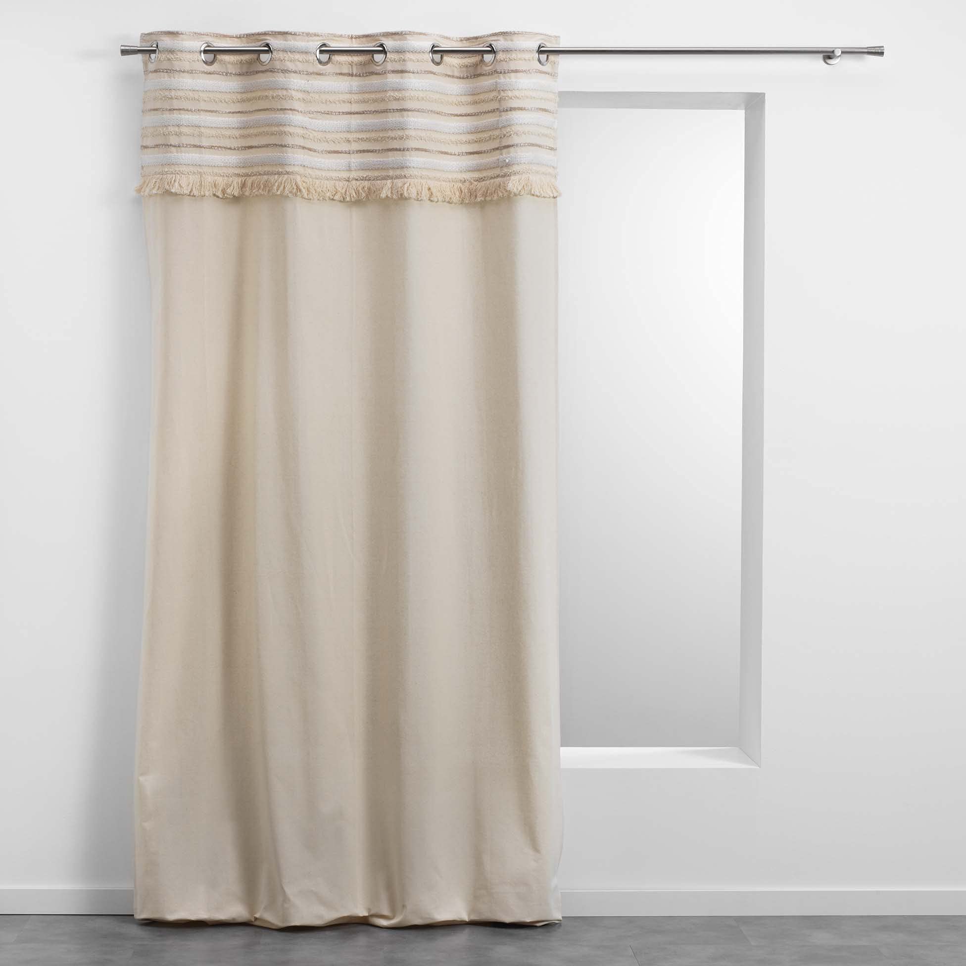 douceur d'Intérieur Eyelet Curtain Natural 140 x 240 cm