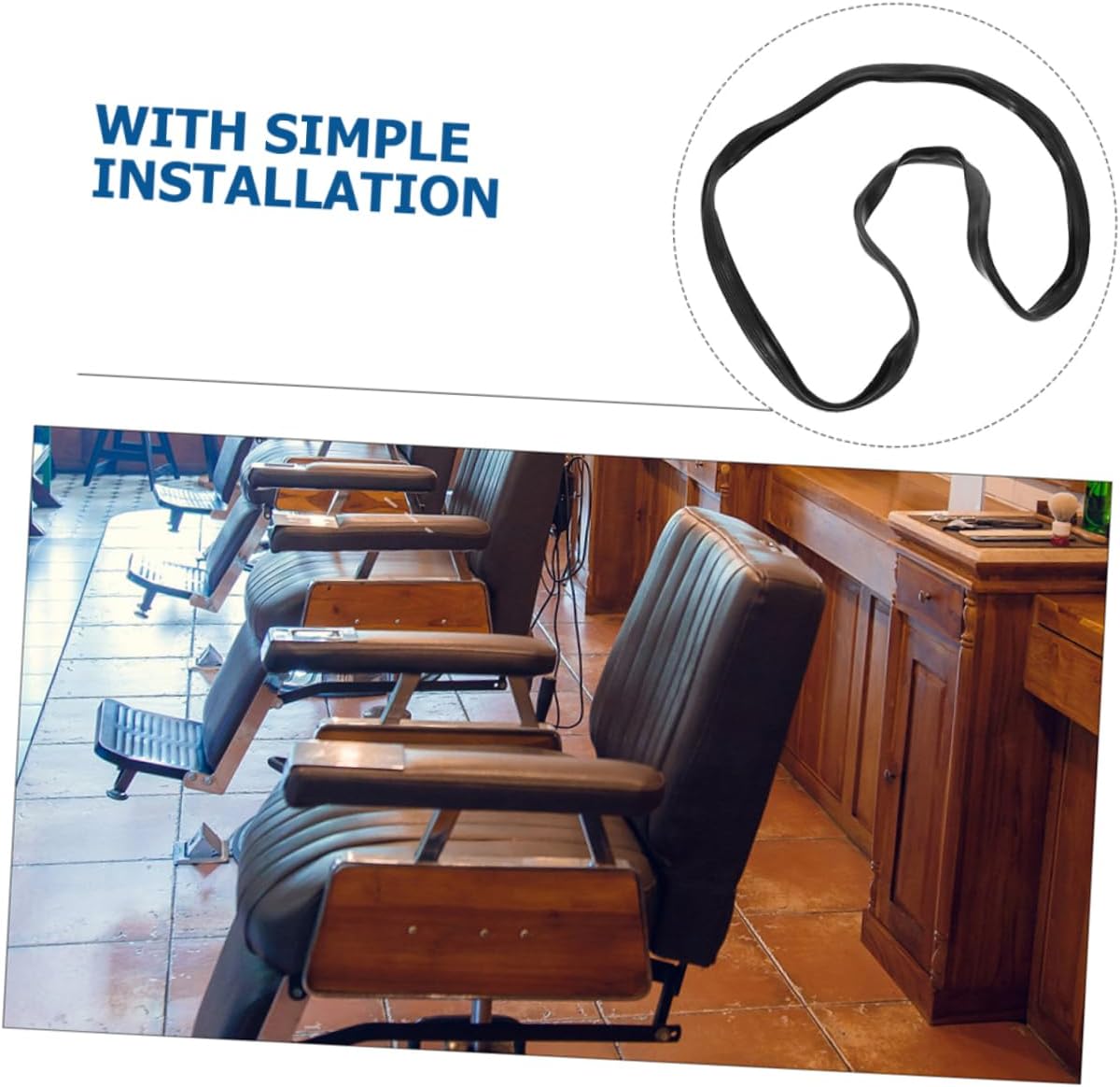 Salon Chair Base Ring Protector Plastic Gasket for Barber Styling Chairs Prevents Wobbling Enhances Stability Durability Quick Installation