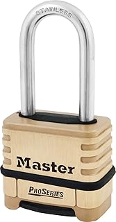 Master Lock 1175LHSS ProSeries Set Your Own Combination Lock, 2-1/4