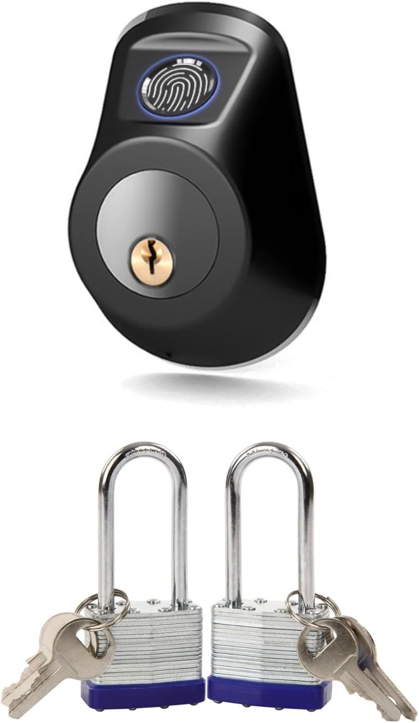 SEPOX Keyless Smart Lock for Front Door & Laminated Padlock 2pcs
